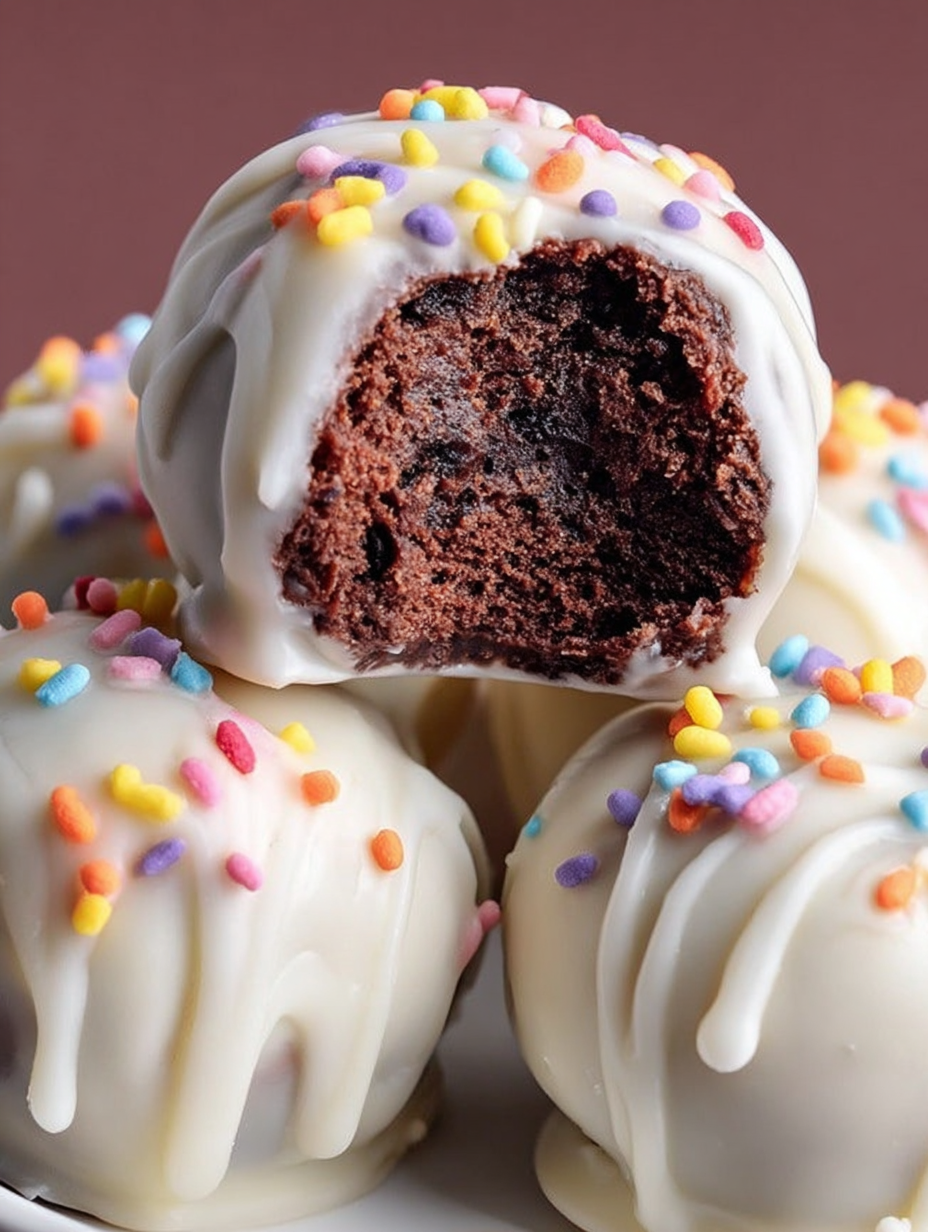 Funfetti Chocolate Cake Truffles
