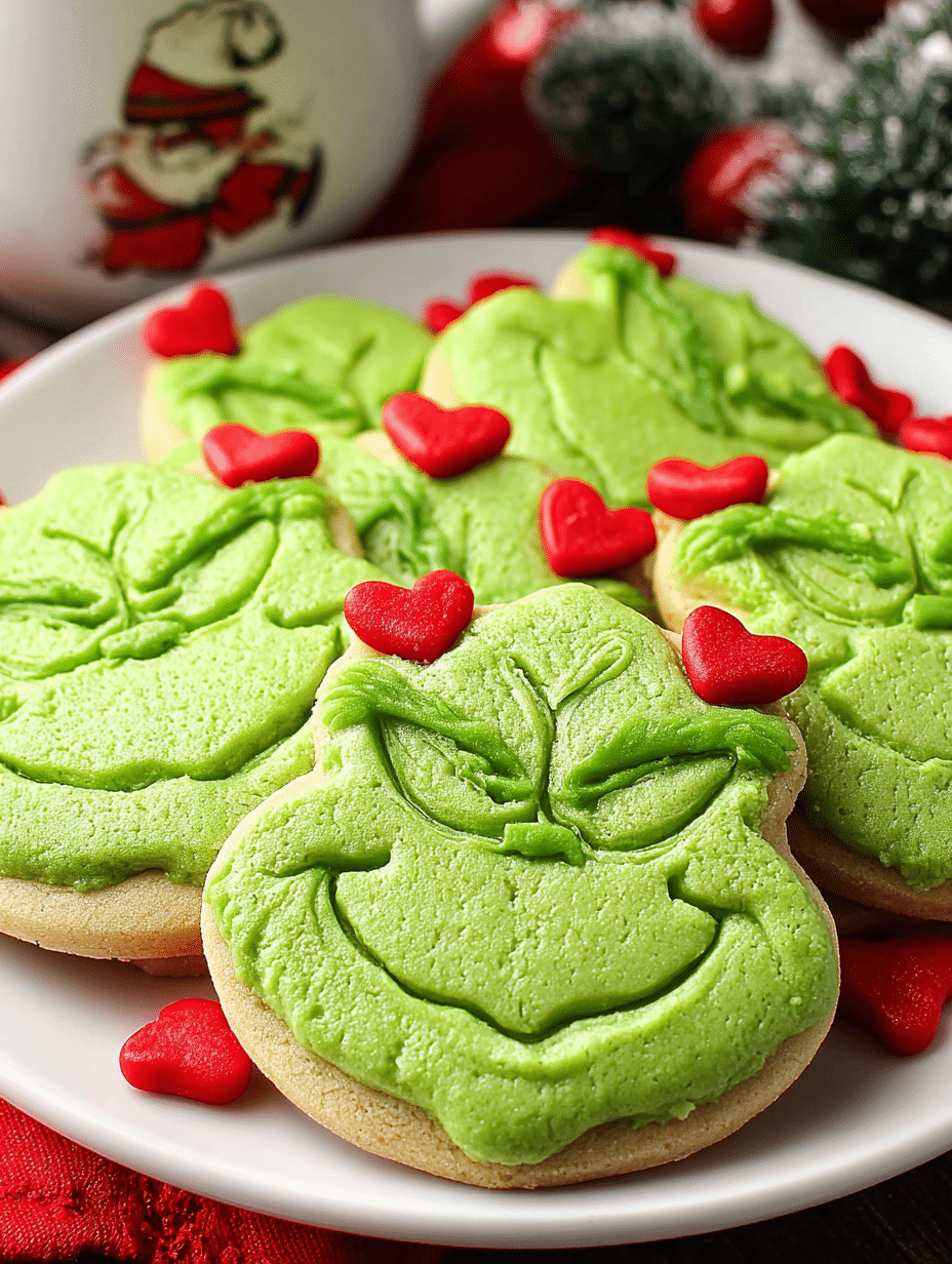Grinch Green Sugar Cookies