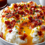 Loaded Cheesy Bacon Mashed Potato Bowl
