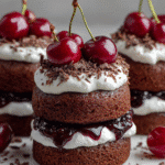 Mini Black Forest Layer Cakes: A Delightful Recipe! 3 Mini Black Forest Layer Cakes