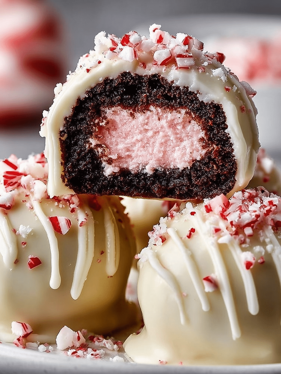 Peppermint Oreo Truffle Bites