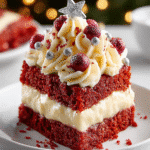 Red Velvet Christmas Tree Layer Cake