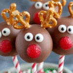 Rudolph Chocolate Cookie Pops