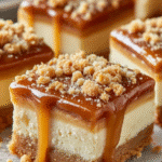 Salted Caramel Cheesecake Bars