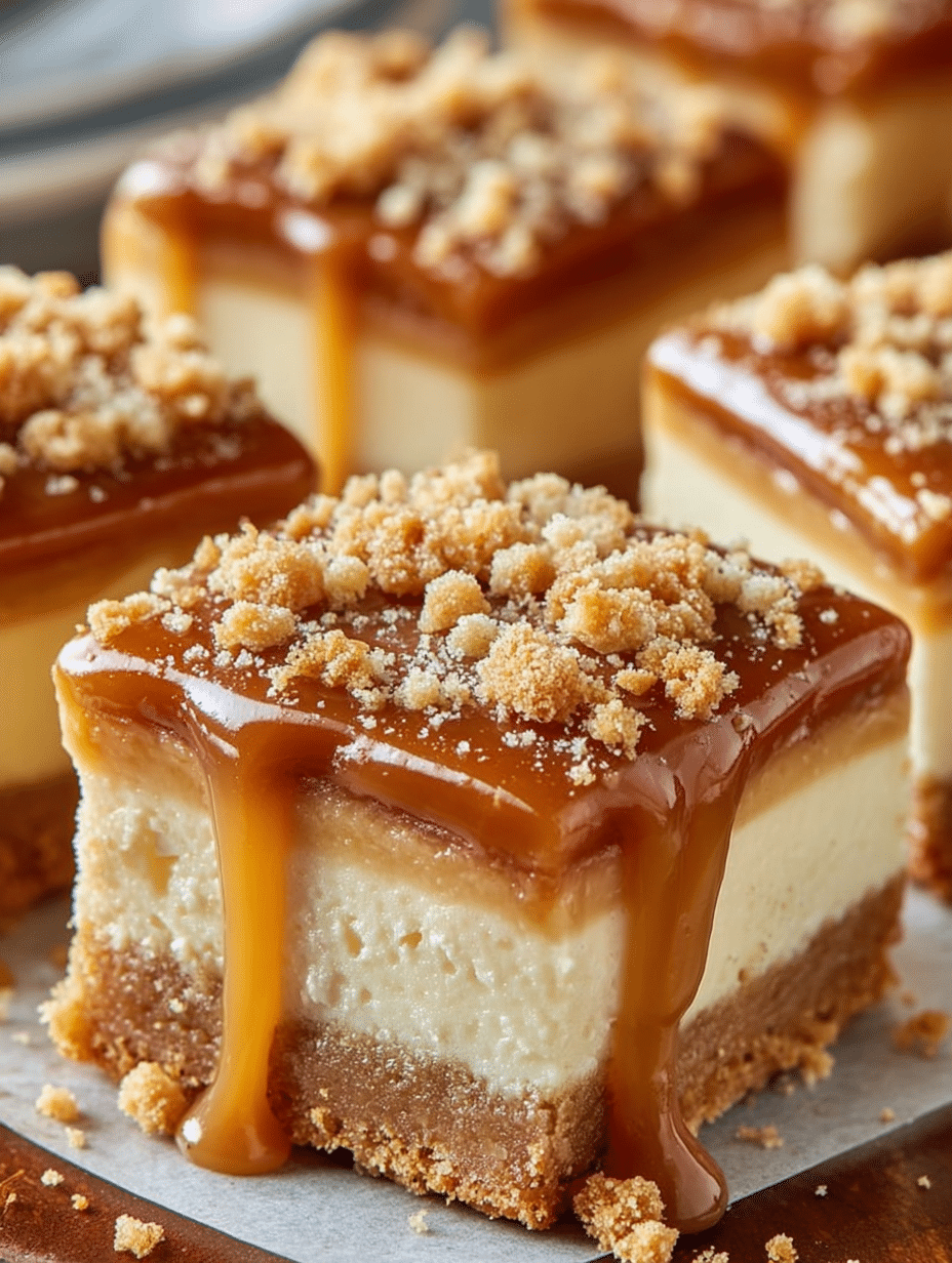 Salted Caramel Cheesecake Bars