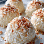 Snowy Coconut Cream Domes