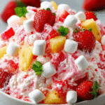 Strawberry Pineapple Marshmallow Fluff Salad