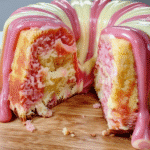 Strawberry Vanilla Marble Bundt Cake
