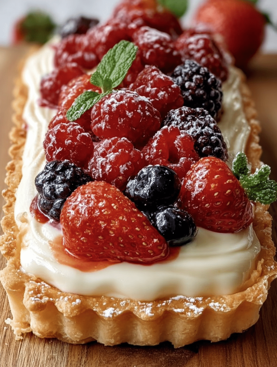 Summer Berry Cream Tart