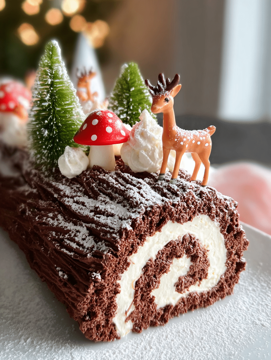 WOODLAND CHOCOLATE YULE LOG