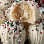 White Chocolate Holiday Cake Truffles