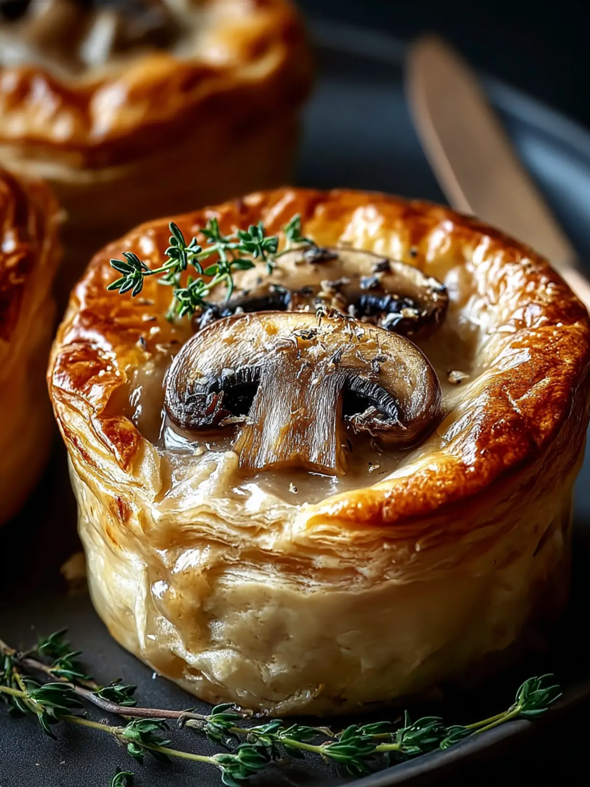 Truffle Butter Mushroom Pot Pie Recipe First Image