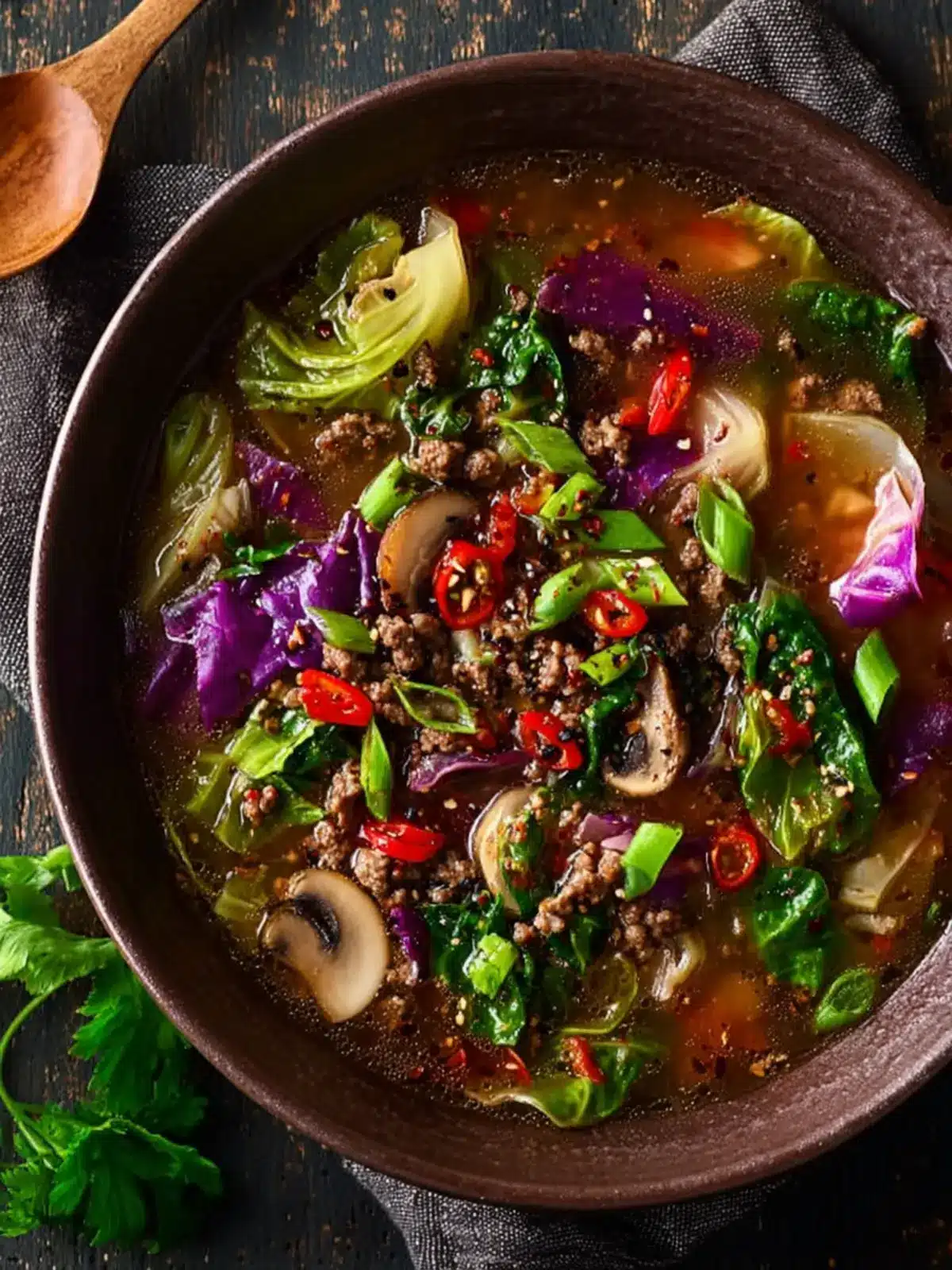 Asian Cabbage Soup First Image