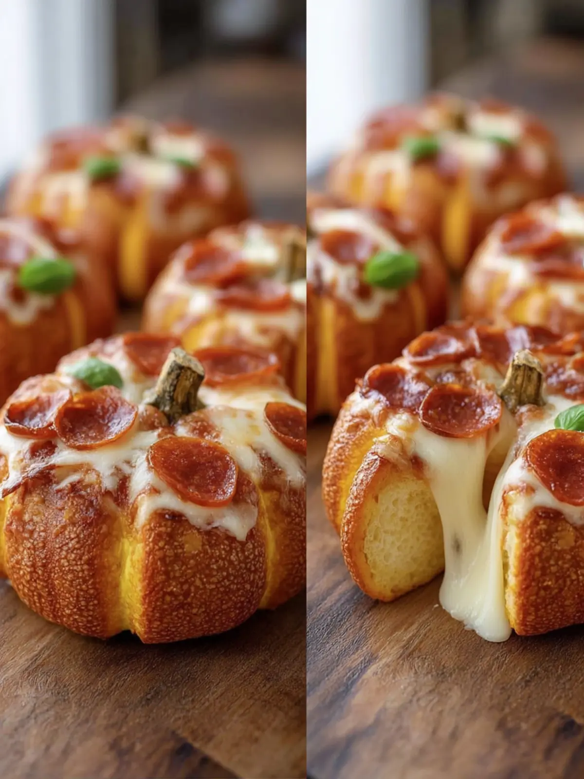 Fun Mini Pumpkin Pizzas (Easy Halloween Recipe) First Image