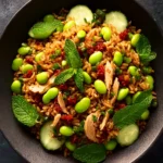 Edamame High Protein Crispy Rice Salad First Image