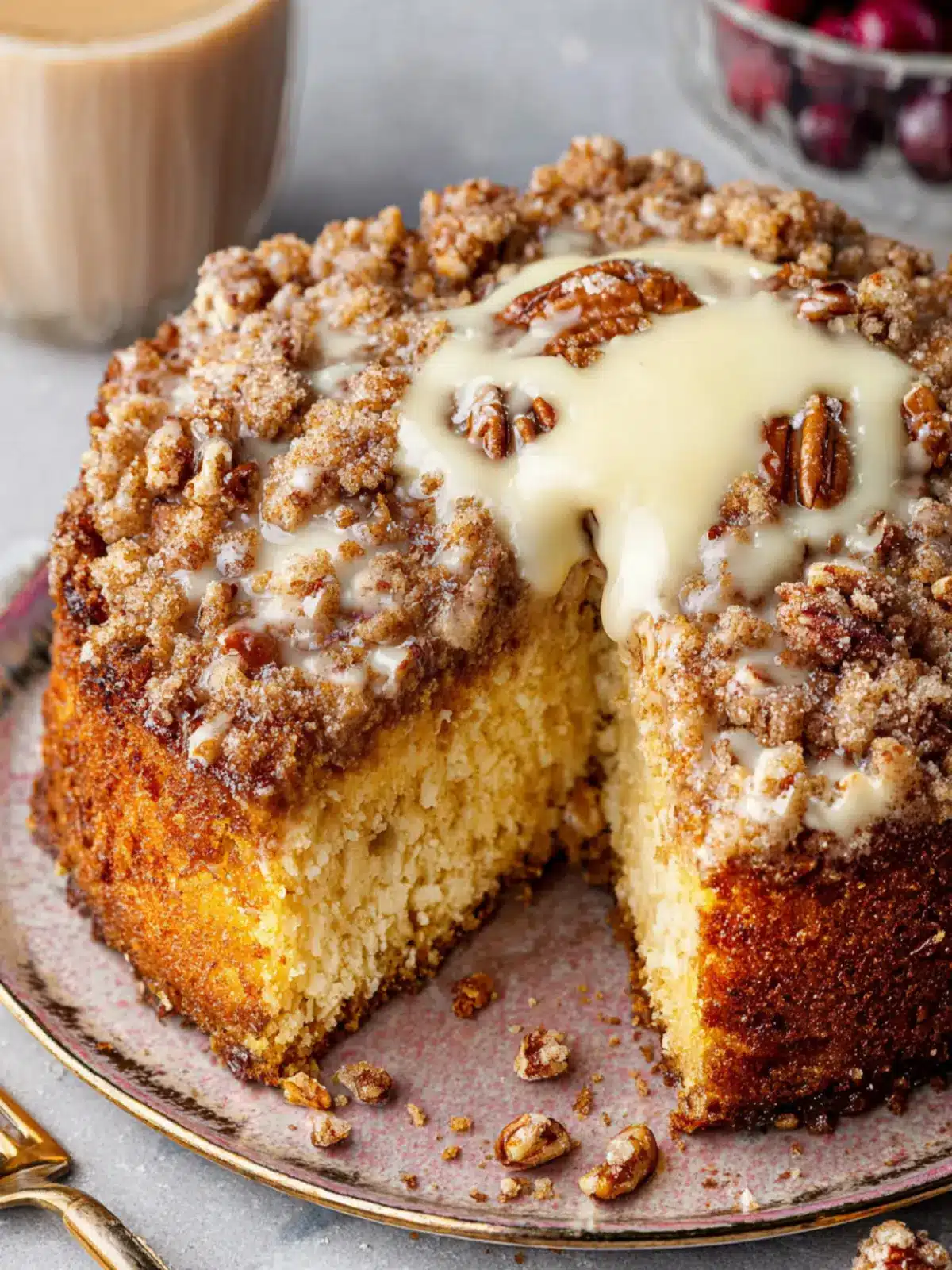 Eggnog Coffee Cake First Image