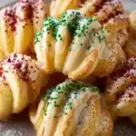 Twisted Christmas Cookies with Zesty Almond Icing Delight First Image