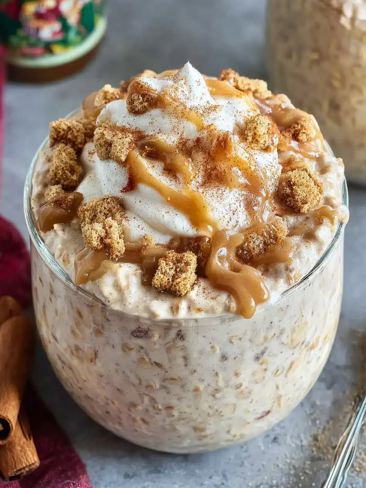 Creamy Gingerbread Overnight Oats, Dietitian Recipe First Image