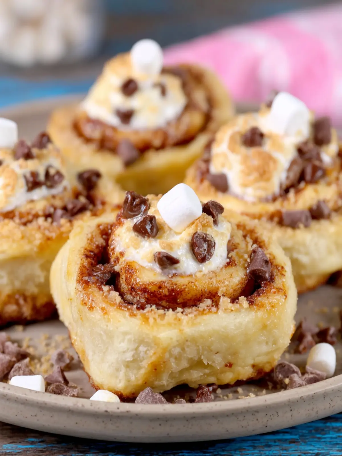 Peanut Butter S’mores Sweet Rolls First Image