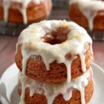 Glazed Gingerbread Baked Donuts First Image
