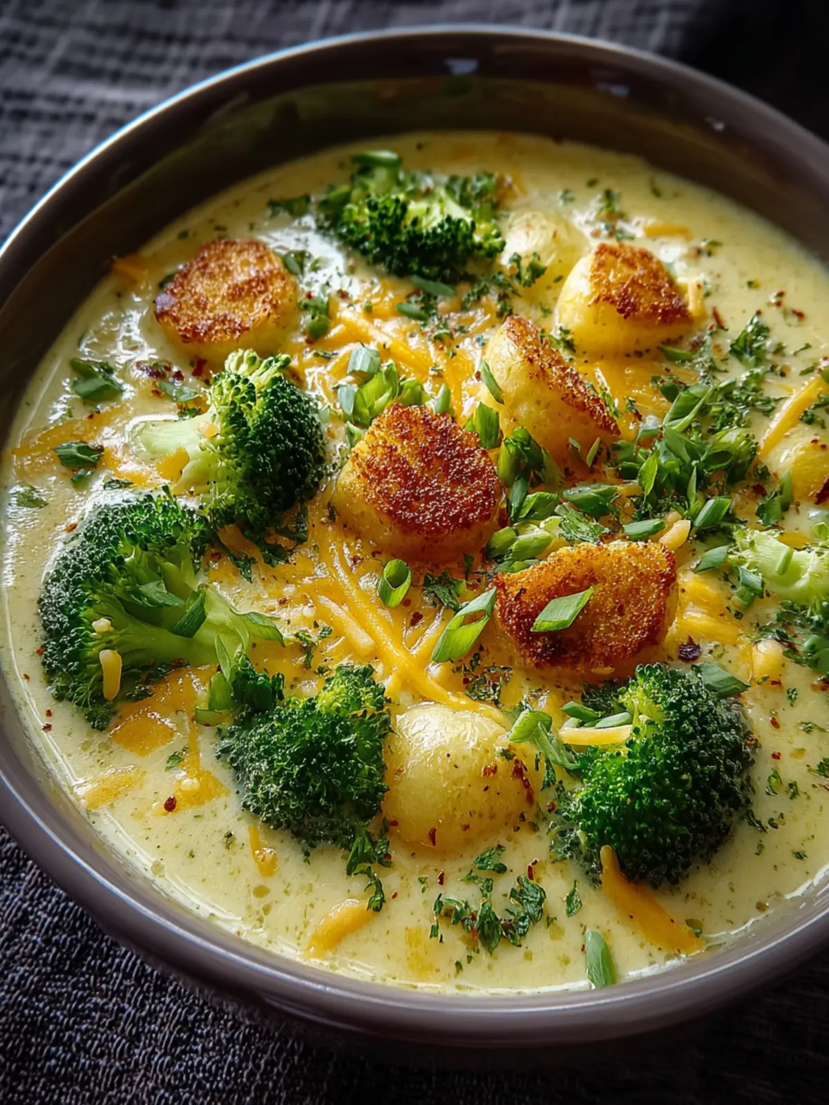 Broccoli Potato Cheese Soup First Image