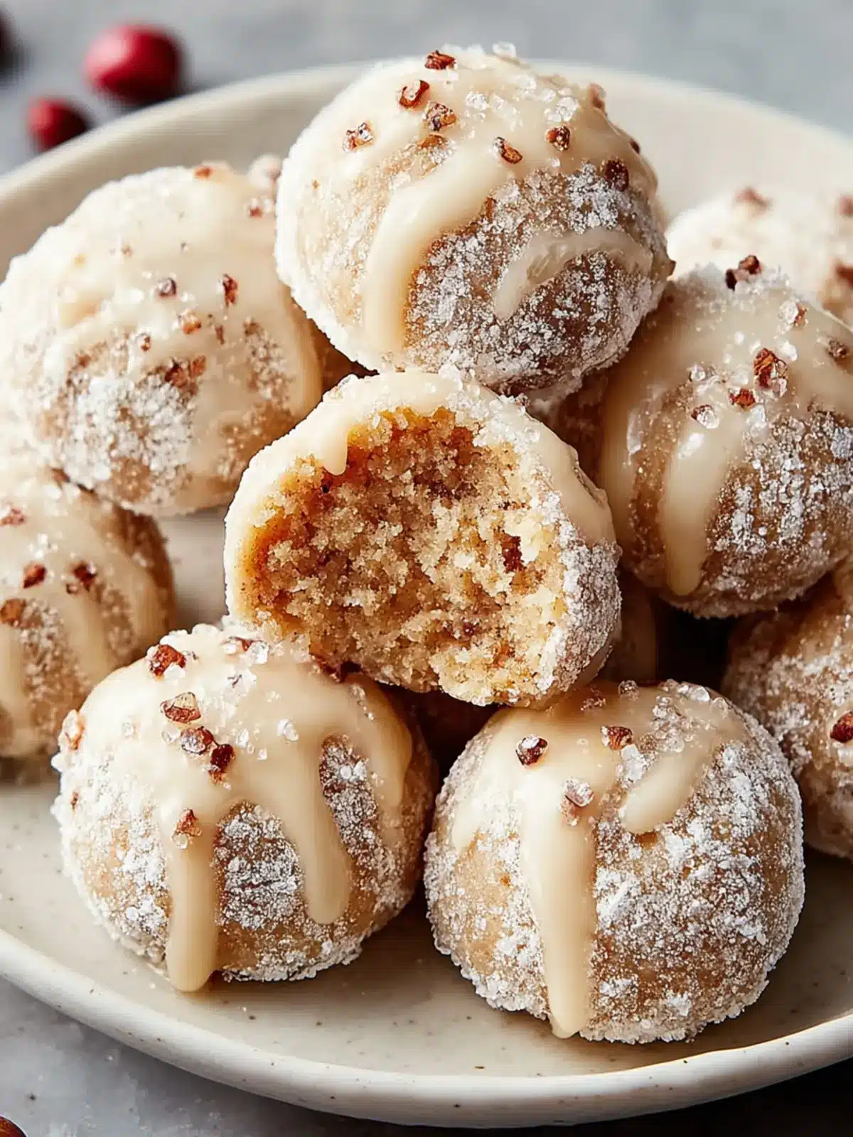 Spiced Brown Sugar Snowball Cookies Recipe First Image