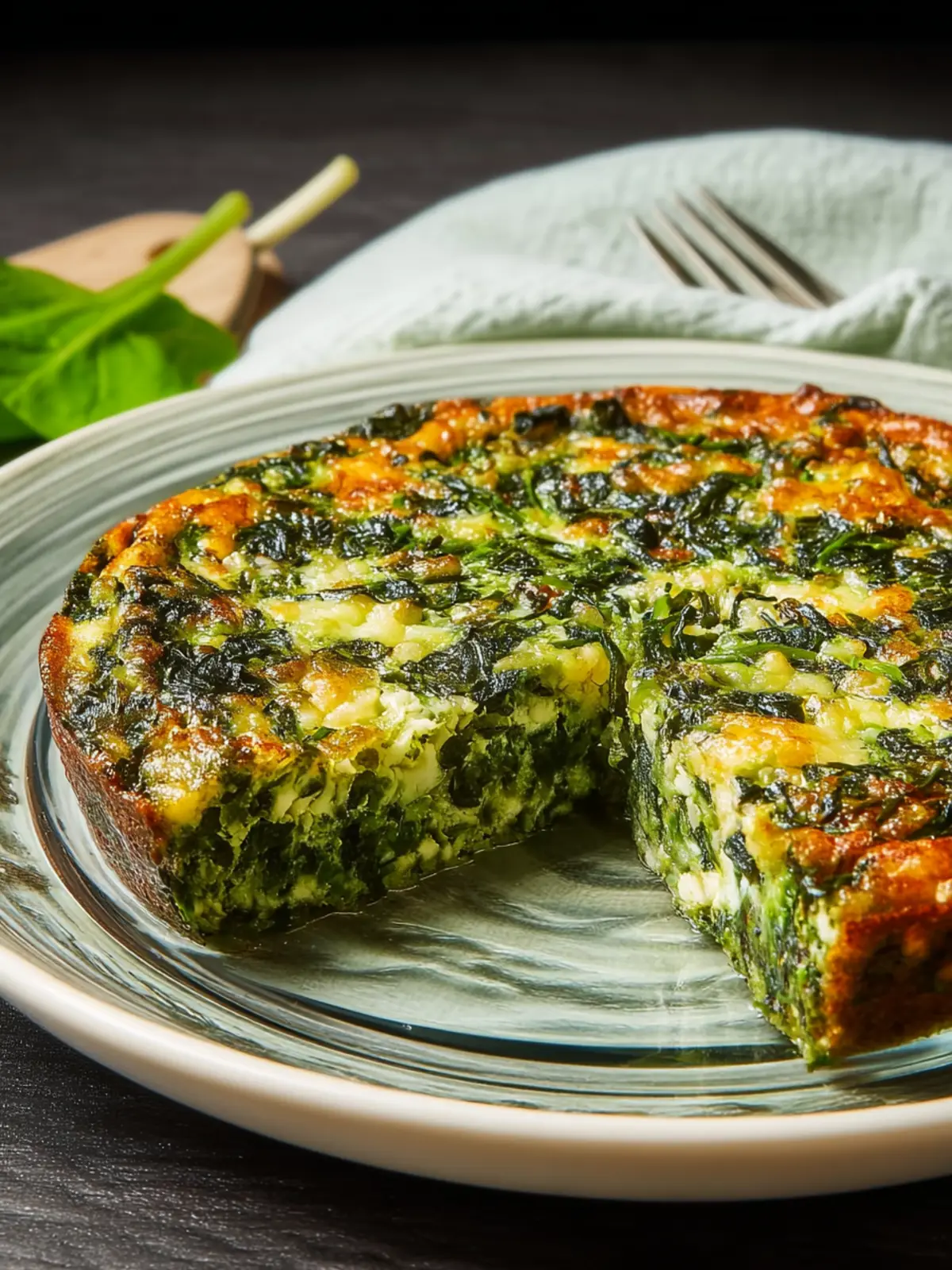 Crustless Spinach Quiche First Image