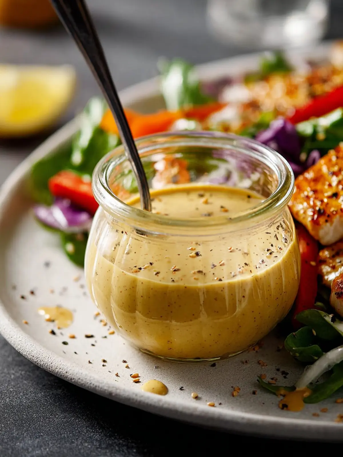 Maple Dijon Tahini Dressing: Irresistibly Creamy & Tangy Delight 6