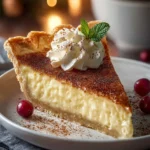Creamy Cinnamon Vanilla Custard Pie: A Magical Holiday Dessert First Image