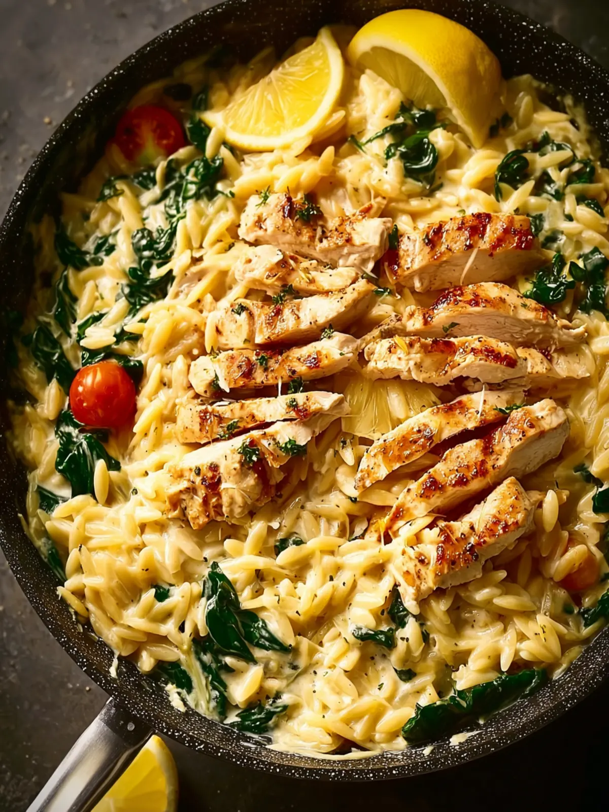 Creamy Lemon Chicken Orzo First Image
