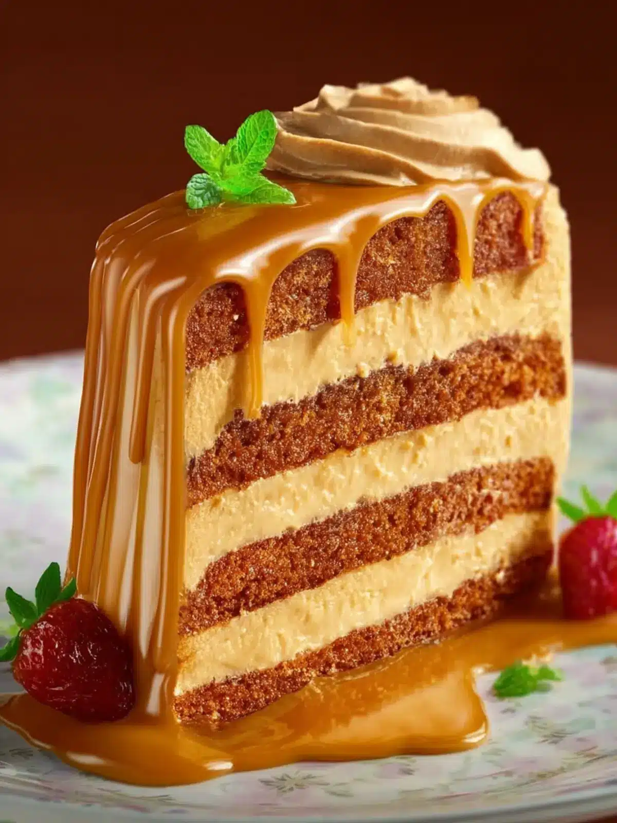 Creamy Caramel Cake First Image