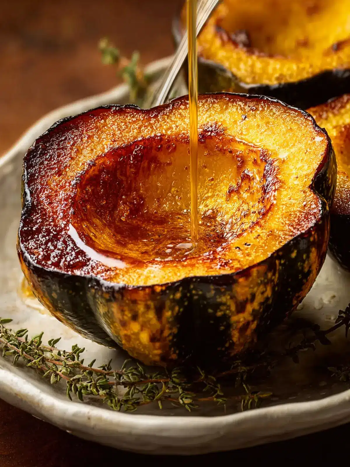 Maple Butter Roasted Acorn Squash First Image