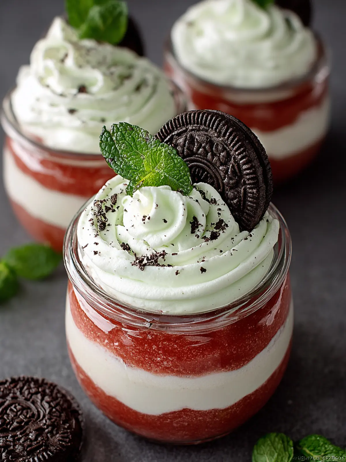 Irresistible Peppermint Oreo Mousse Cups Recipe First Image
