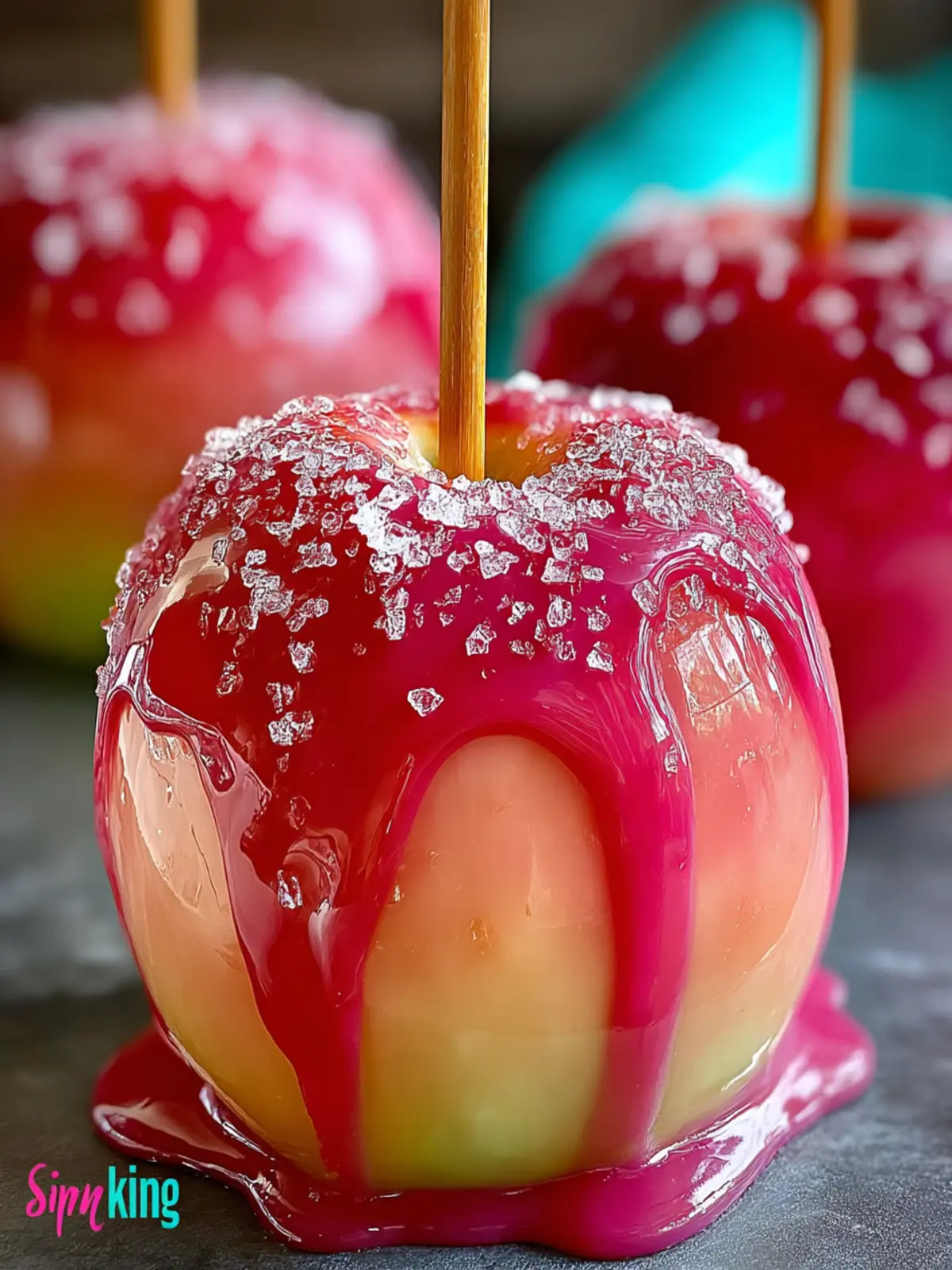 Rainbow Candy Apples First Image