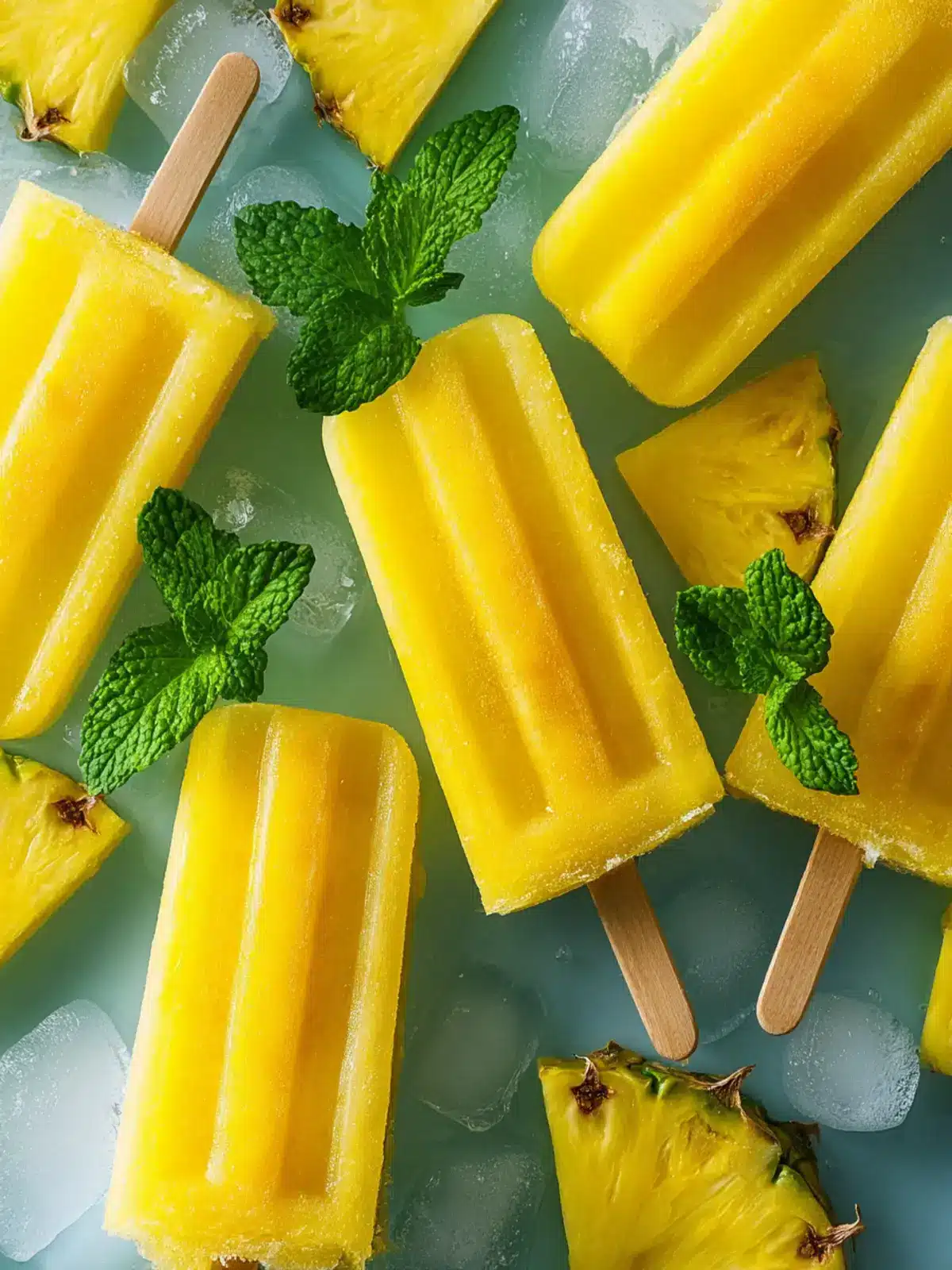 Pineapple Mint Popsicles Recipe First Image