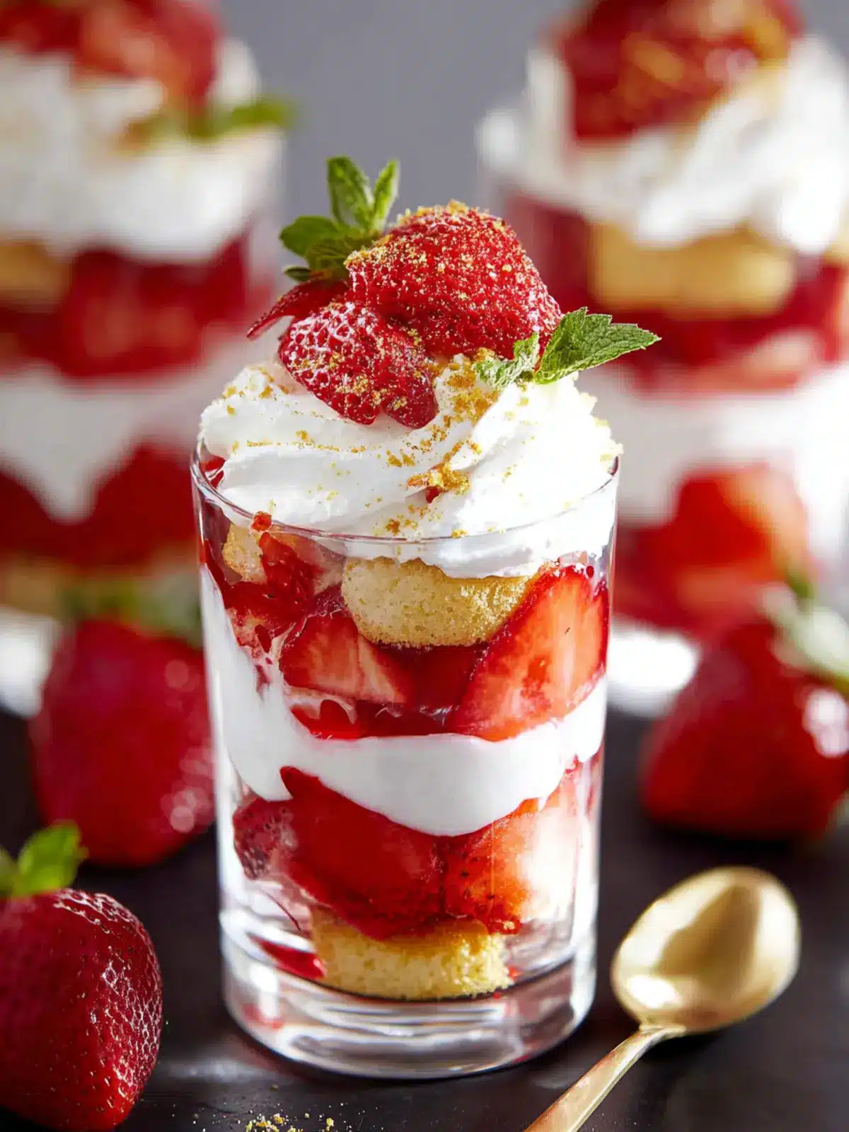 Mini Strawberry Trifles: The Best Indulgent Dessert Delight 5 Mini Strawberry Trifles First Image
