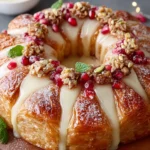 Baklava-Custard Christmas Wreath Recipe First Image