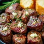 Air Fryer Garlic Butter Steak Bites First Image