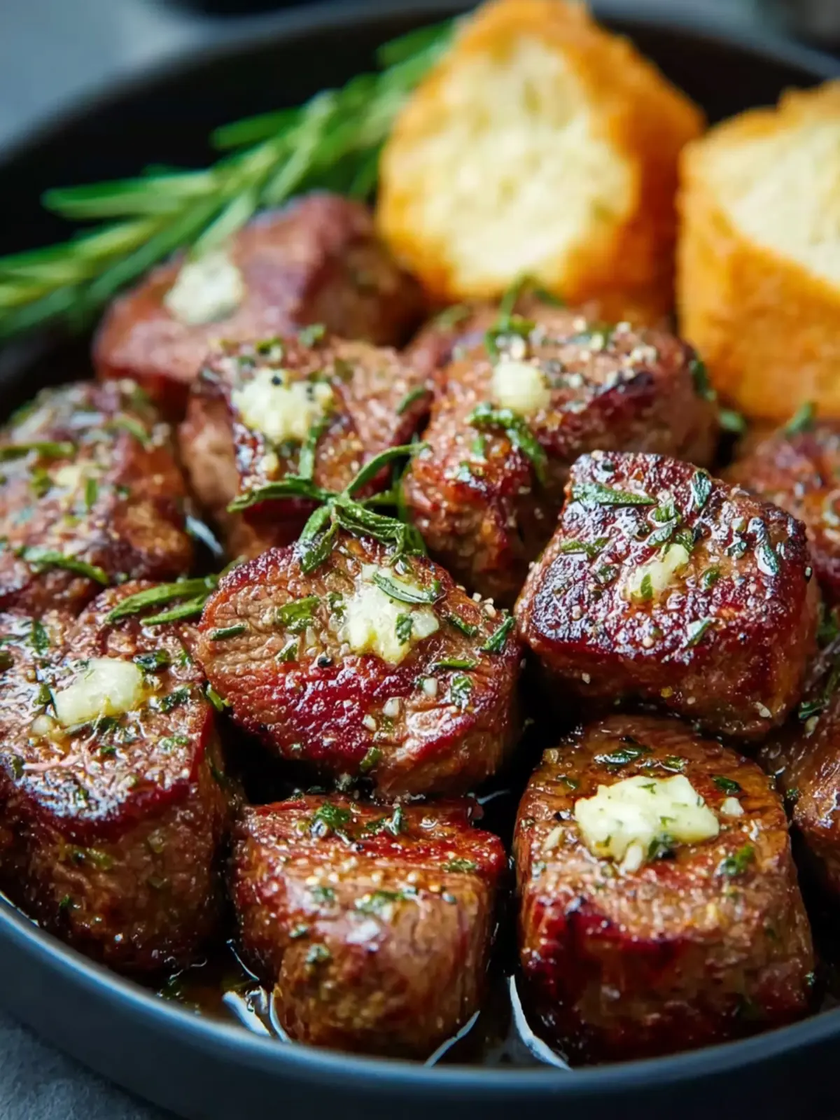Air Fryer Garlic Butter Steak Bites First Image