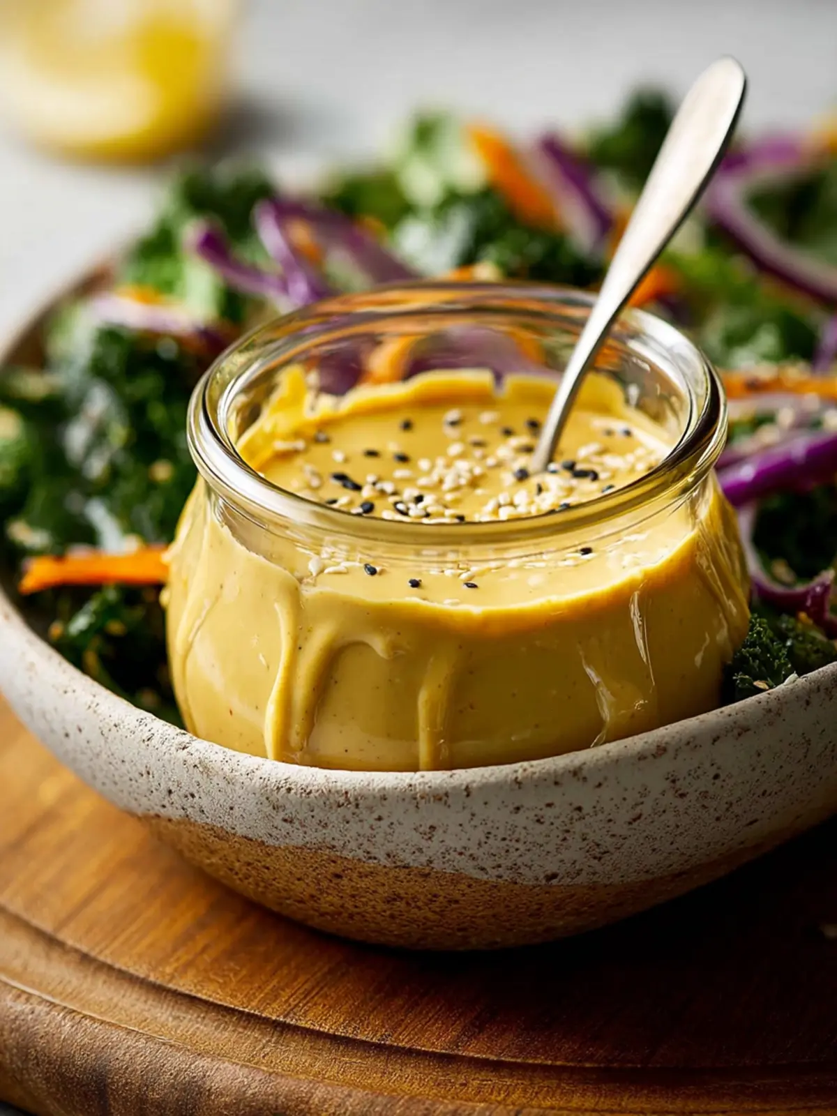 Maple Dijon Tahini Dressing: Irresistibly Creamy & Tangy Delight 5 Maple Dijon Tahini Dressing First Image