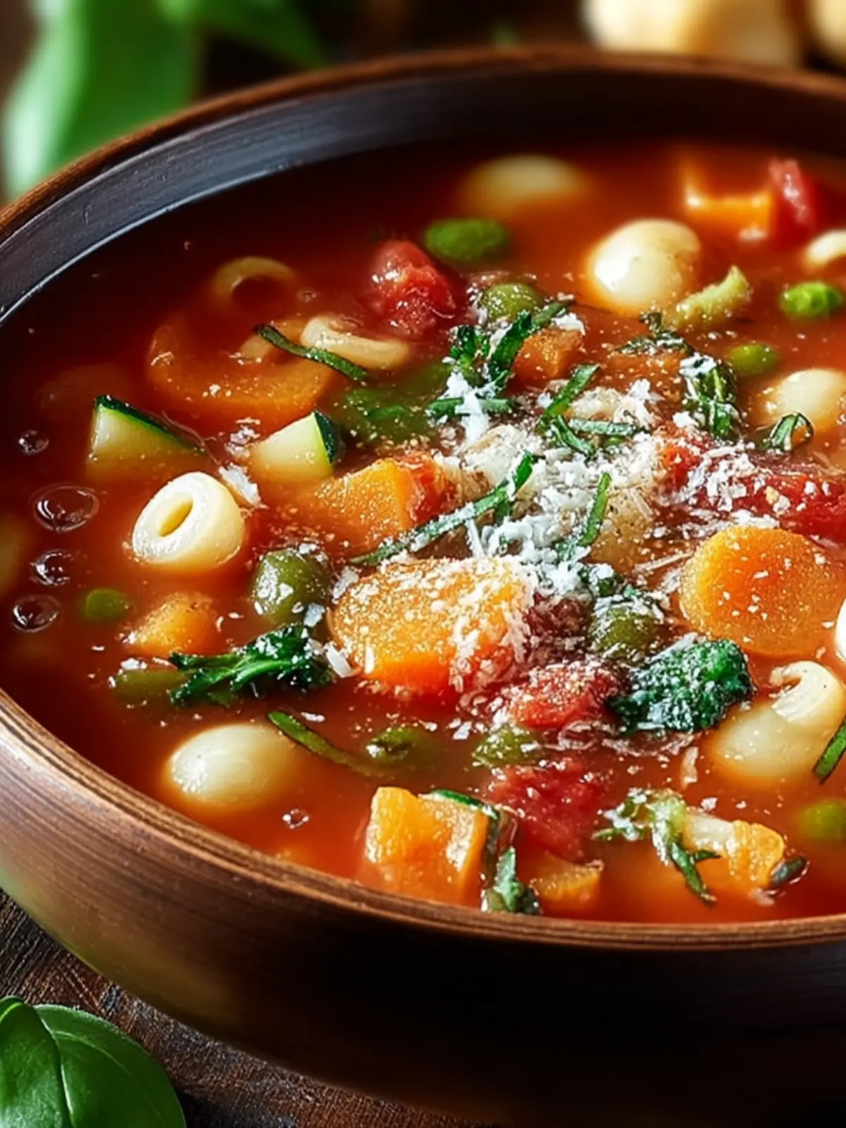 Cozy Minestrone Soup Recipe - A Warm Comfort Dish First Image