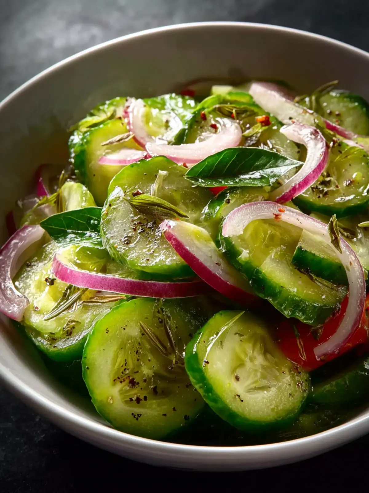 Cucumber Vinegar Salad First Image