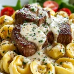 Garlic Steak Tortellini with Creamhouse Sauce First Image