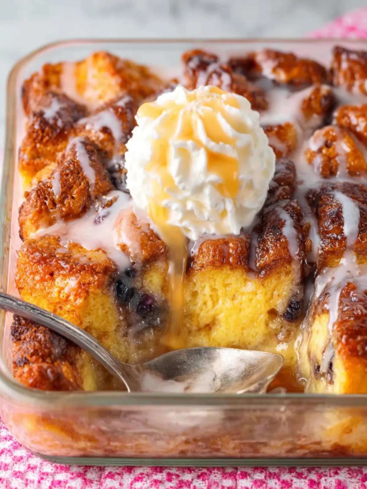 Cinnamon Roll Bread Pudding First Image