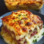 Creamy Corned Beef & Cabbage Parmesan Bake First Image