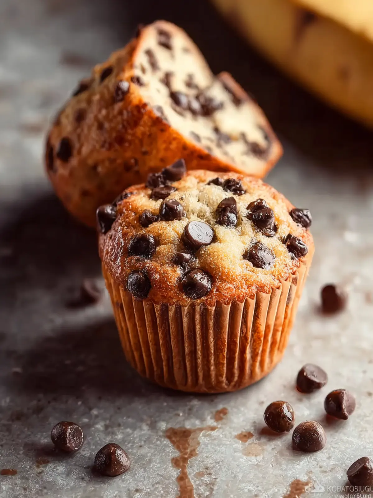 Banana Chocolate Chip Muffins That'll Make Mornings Irresistible 5 Banana Chocolate Chip Muffins First Image