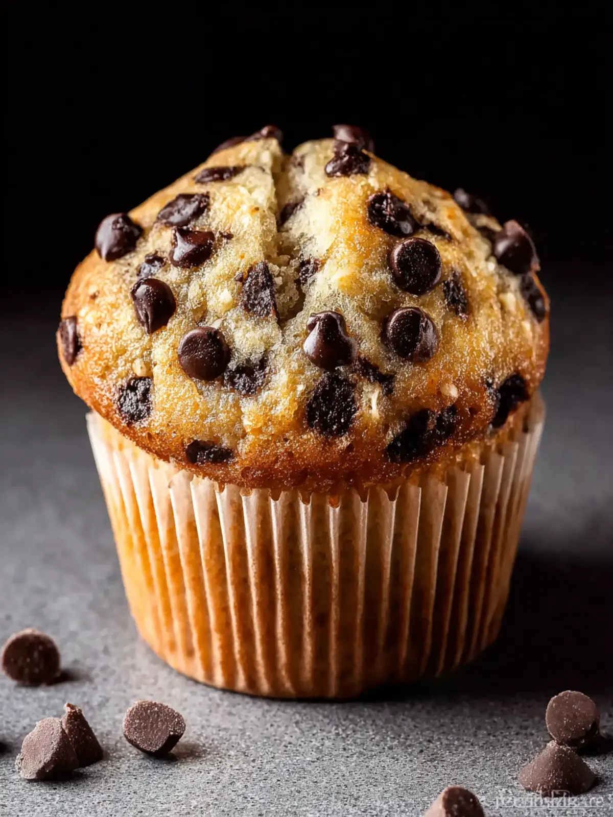 Banana Chocolate Chip Muffins That'll Make Mornings Irresistible 8 Banana Chocolate Chip Muffins Fourth Image zk78ky