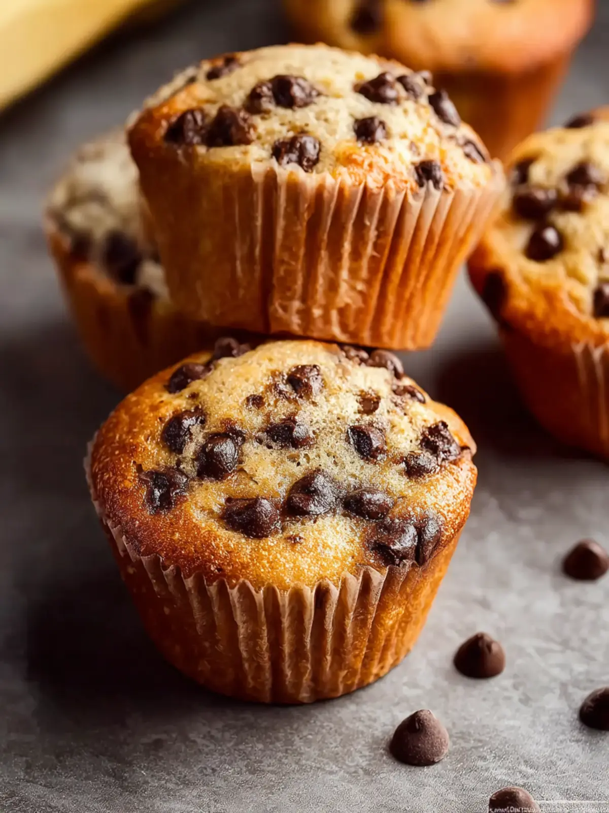 Banana Chocolate Chip Muffins That'll Make Mornings Irresistible 6