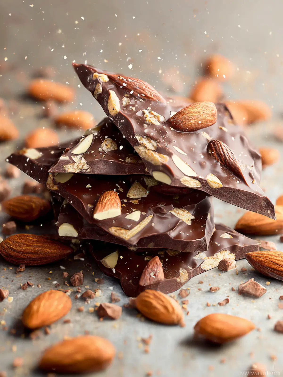 Chocolate Almond Bark 3 Ingredients Second Image ynsbrt