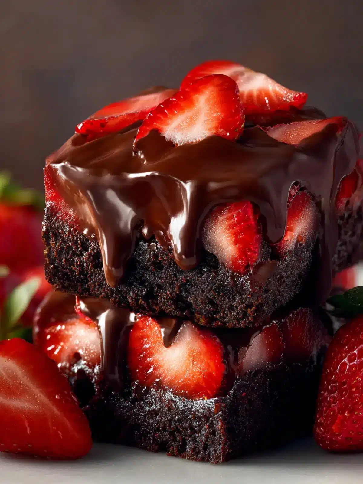 Chocolate Covered Strawberry Brownies Fourth Image rnyajq